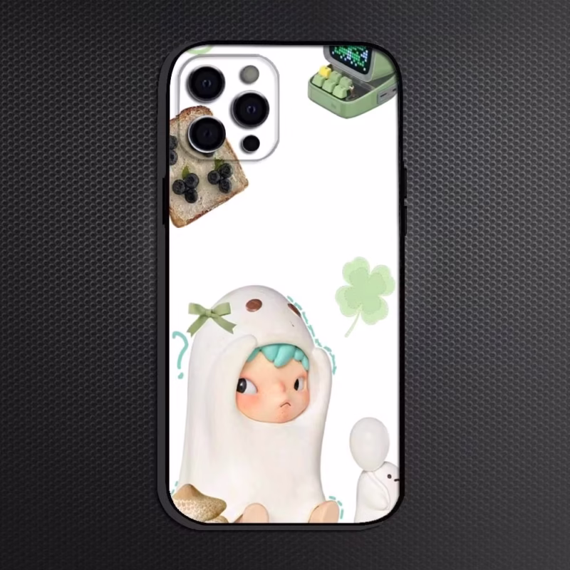 hirono Phone Case For iPhone 16,15,14,13,12,11 Plus,Pro Max, Soft Silicone Black Cover - Image 4