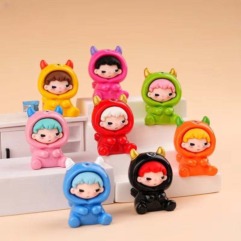 Anime Figure Model Toy Diy Pendant Accessories Collection Model Doll Toy Devil Hirono Mini Doll Toy PVC