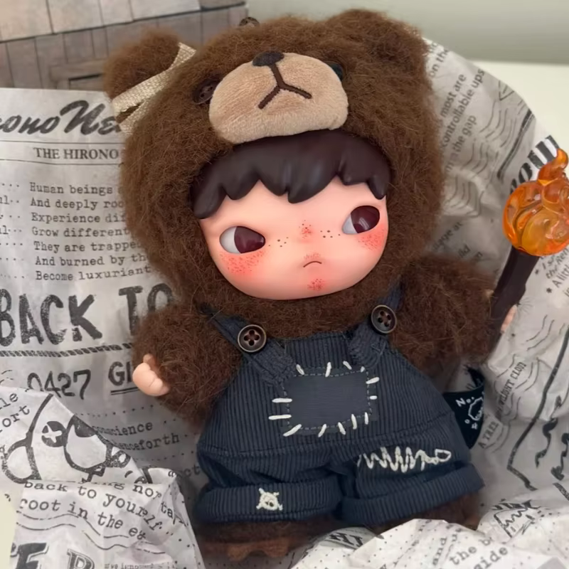 Ono Kumawar Trendy Pendant Adorable Collectible Blind Box Toy Perfect Friendship Present: Hirono Real Vinyl Plush Doll Fight For Joy