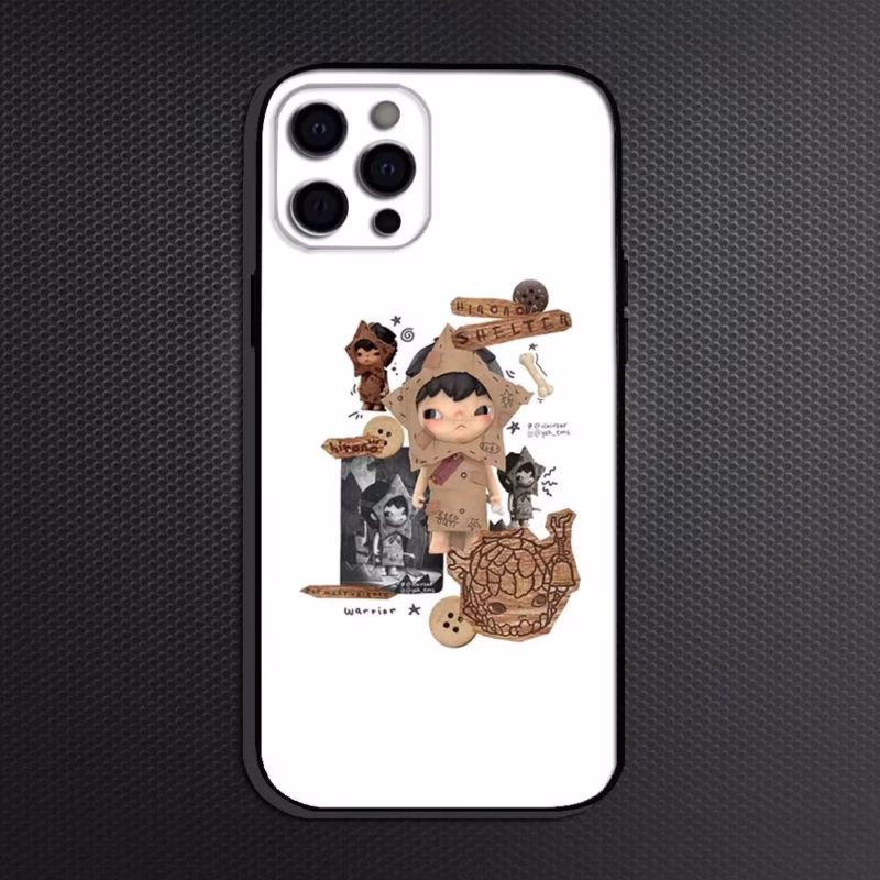 hirono Phone Case For iPhone 16,15,14,13,12,11 Plus,Pro Max, Soft Silicone Black Cover - Image 2