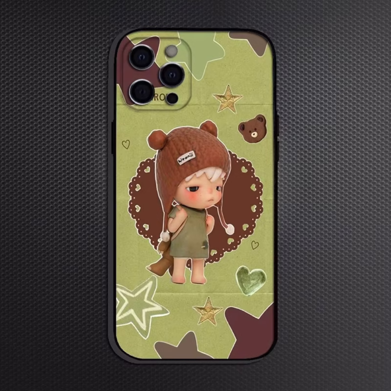 hirono Phone Case For iPhone 16,15,14,13,12,11 Plus,Pro Max, Soft Silicone Black Cover - Image 3