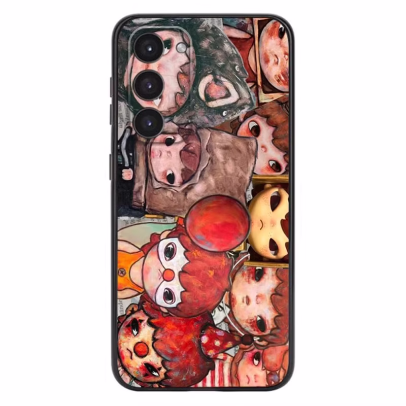 Adorable Young Boy H-Hirono Soft Liquid Silicone Black Phone Case for Samsung Galaxy A20, 21s, 22, 31, 32, 52, 53, 72, 73, 80, 91 - Image 3
