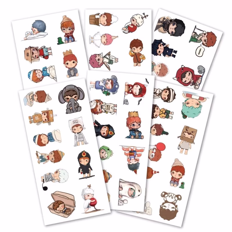 60 pieces of Hirono cartoon stickers Adorable do-it-yourself stickers Scrapbooking Cell Phone Bag  Water-resistant decals - Image 4