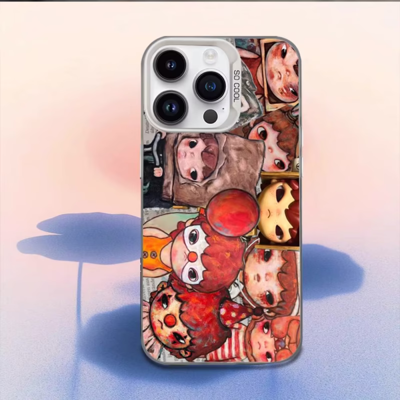 Adorable Young Boy H-Hirono White Candy Matte Shockproof Cover for iPhone 16, 15, 14, 13, 12, 11, Mini, Pro, E, and Max - Image 4