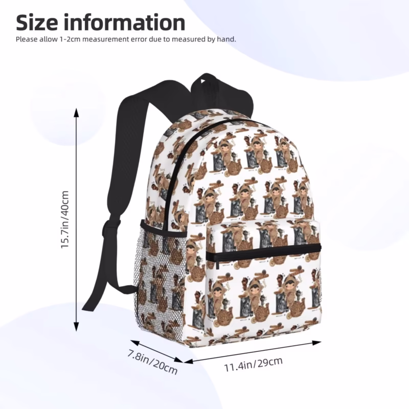 Hirono Observing a Student's School Bag and Backpack Boys' and girls' fashionable bookbags, shoulder bags, and hiking travel daypacks - Image 5