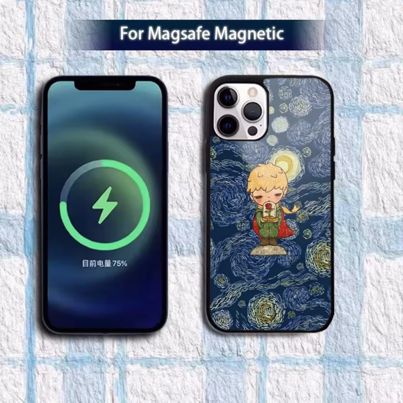 For iPhone 16e,16,15,14,13,12,11,Plus,Pro,Max, and Mini Magsafe Magnetic Wireless Charging, this adorable H-Hironos phone case - Image 4