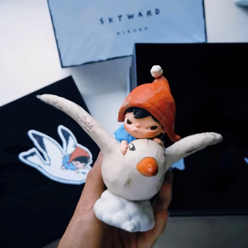 Designer Toy Decoration Gift EMO Peace Loneliness Hirono Reshaped Statue Statue Lonely Reticent Boy Figure Rebirth - Image 2