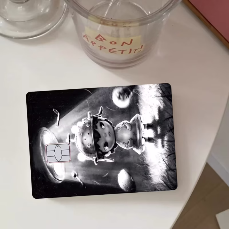 Front Side HIRONO Game Anime Sticker Film Skin Cover Case for Small to Large Credit Card Without Chip - Image 4