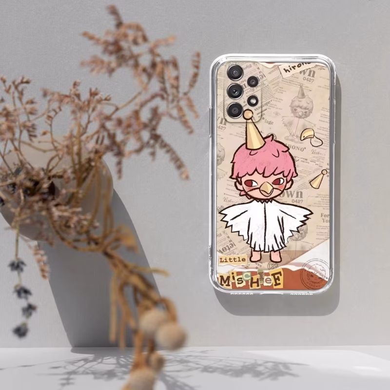 Samsung S30, S23, S21, S22, S20, Ultra, S20, S10, S9, S8, PIUS Soft Shockproof Transparent Cover H-Hirono P-POP M-MART Phone Case - Image 2
