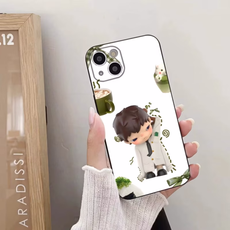 Adorable H-HIRONOS Boy Phone Case for iPhone 16, 15, 14, 13, 12, 11, Plus, Pro, Max, XR, XS, X, 7, 8, Plus, SE, Soft Mini Silicone - Image 2