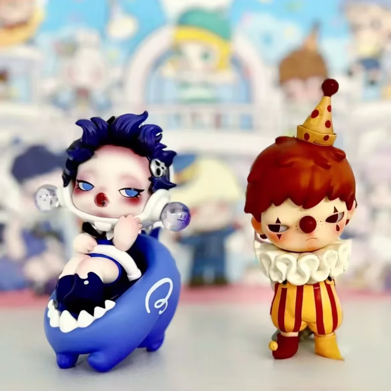 Happy Land Amusement Park Figure Dimoo Molly Sad Clown Miniatures Creative Art Toy Decoration of Hirono SP Getting Together - Image 2
